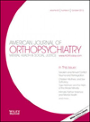 American Journal Of Orthopsychiatry期刊