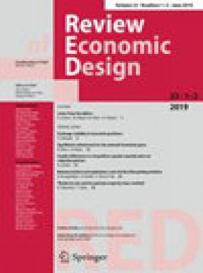 Review Of Economic Design期刊