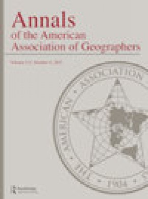 Annals Of The American Association Of Geographers期刊