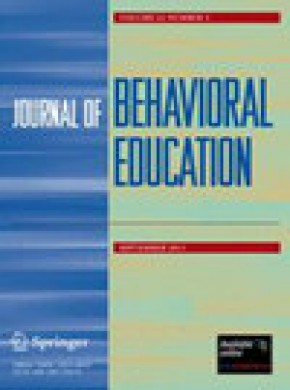 Journal Of Behavioral Education期刊