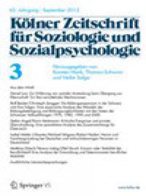 Kolner Zeitschrift Fur Soziologie Und Sozialpsychologie期刊
