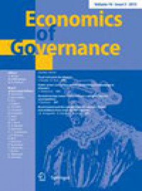 Economics Of Governance期刊