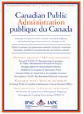 Canadian Public Administration-administration Publique Du Canada期刊