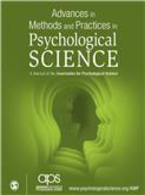 Advances In Methods And Practices In Psychological Science期刊