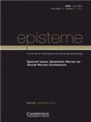 Episteme-a Journal Of Individual And Social Epistemology期刊
