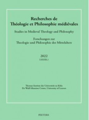 Recherches De Theologie Et Philosophie Medievales期刊