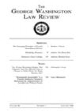 George Washington Law Review期刊