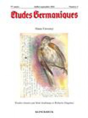 Etudes Germaniques期刊