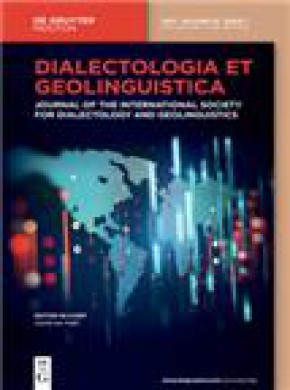 Dialectologia Et Geolinguistica期刊
