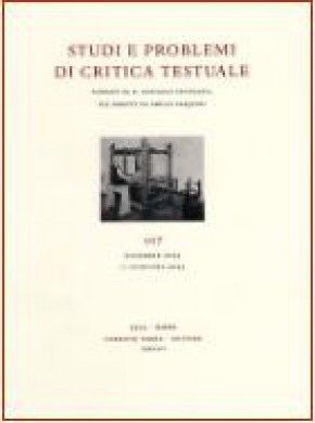 Studi E Problemi Di Critica Testuale期刊