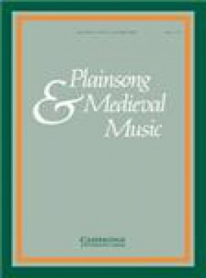 Plainsong & Medieval Music期刊