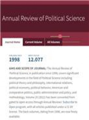 Annual Review Of Political Science期刊