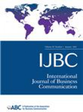 International Journal Of Business Communication期刊