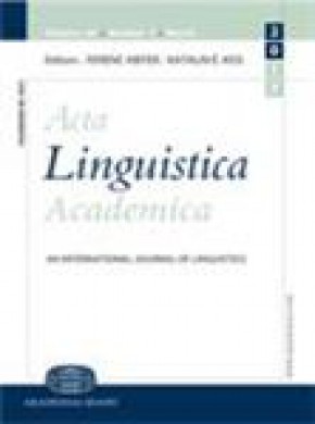 Acta Linguistica Academica期刊