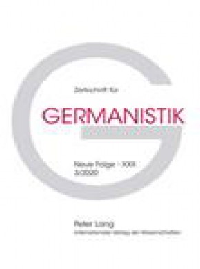 Zeitschrift Fur Germanistik期刊