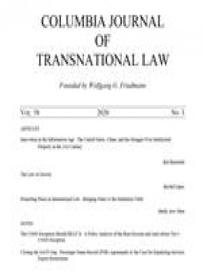 Columbia Journal Of Transnational Law期刊