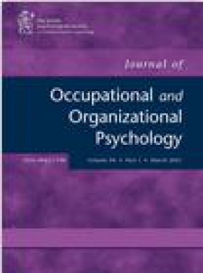 Journal Of Occupational And Organizational Psychology期刊