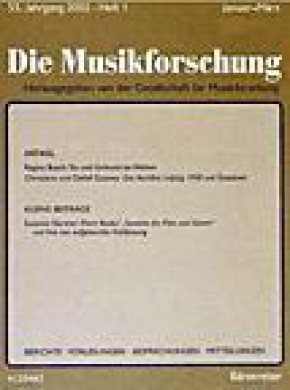 Musikforschung期刊