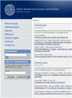 Finance A Uver-czech Journal Of Economics And Finance期刊