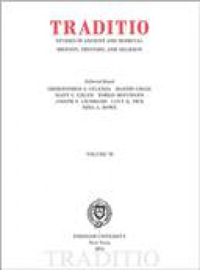 Traditio-studies In Ancient And Medieval History Thought And Religion期刊