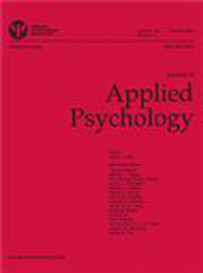 Journal Of Applied Psychology期刊