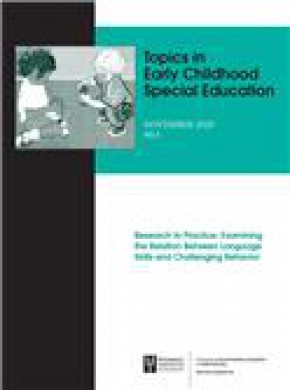 Topics In Early Childhood Special Education期刊