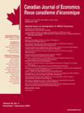 Canadian Journal Of Economics-revue Canadienne D Economique期刊