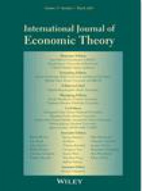 International Journal Of Economic Theory期刊