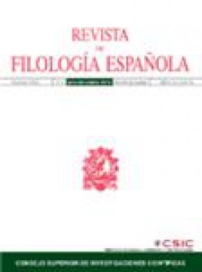 Revista De Filologia Espanola期刊