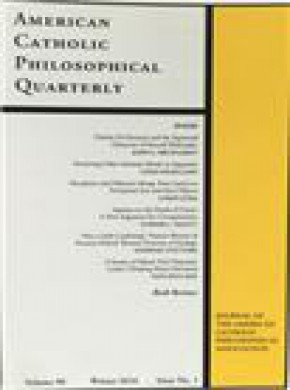 American Catholic Philosophical Quarterly期刊