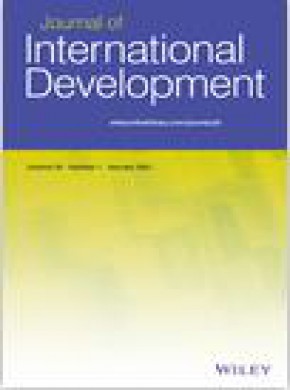 Journal Of International Development期刊