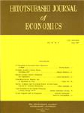 Hitotsubashi Journal Of Economics期刊