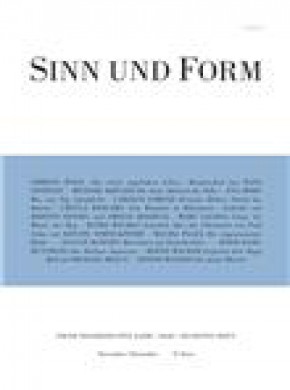 Sinn Und Form期刊