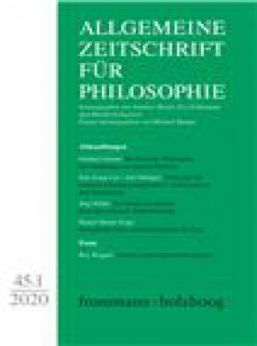 Allgemeine Zeitschrift Fur Philosophie期刊