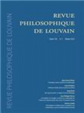Revue Philosophique De Louvain期刊
