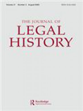 Journal Of Legal History期刊