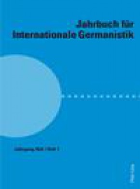 Jahrbuch Fur Internationale Germanistik期刊