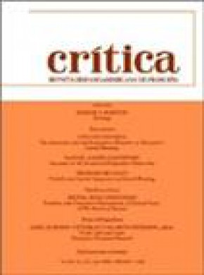 Critica-revista Hispanoamericana De Filosofia期刊