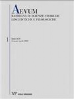 Aevum-rassegna Di Scienze Storiche Linguistiche E Filologiche期刊