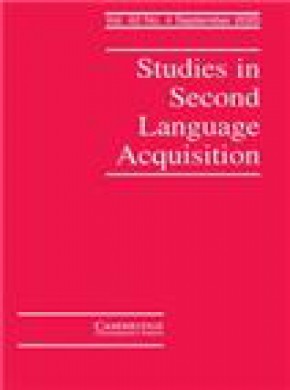 Studies In Second Language Acquisition期刊