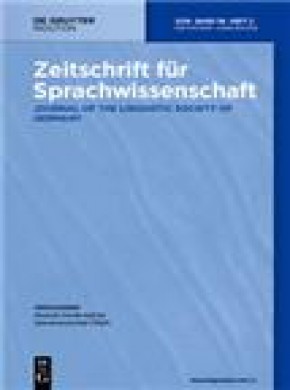 Zeitschrift Fur Sprachwissenschaft期刊