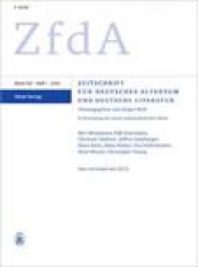 Zeitschrift Fur Deutsches Altertum Und Deutsche Literatur期刊