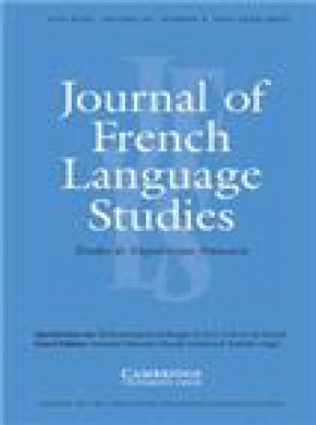 Journal Of French Language Studies期刊