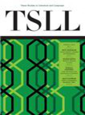 Texas Studies In Literature And Language期刊