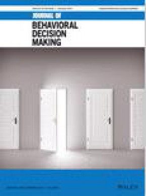 Journal Of Behavioral Decision Making期刊