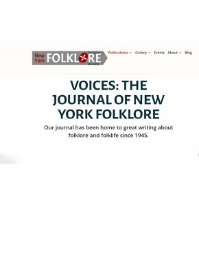 Voices-the Journal Of New York Folklore期刊