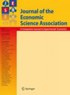 Journal Of The Economic Science Association-jesa期刊