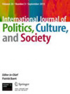 International Journal Of Politics Culture And Society期刊