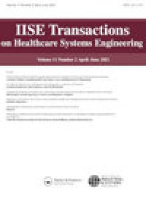 Iise Transactions On Healthcare Systems Engineering期刊