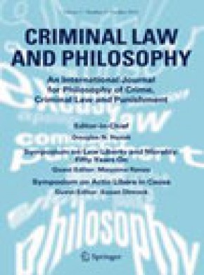 Criminal Law And Philosophy期刊